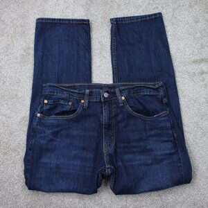 Levis 559 Jeans Mens 34x32 Blue Relaxed Straight Leg 5-Pocket Stretch Denim